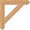 Ekena Millwork Traditional Arts & Crafts Smooth Bracket, Western Red Cedar, 3 1/2"W x 24"D x 24"H BKT04X24X24TRA03SWR - alternate 2